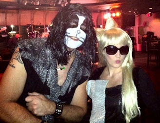 Halloween 2011 - Scott & Megan as Eric Singer (Kiss) & Lady Gaga...